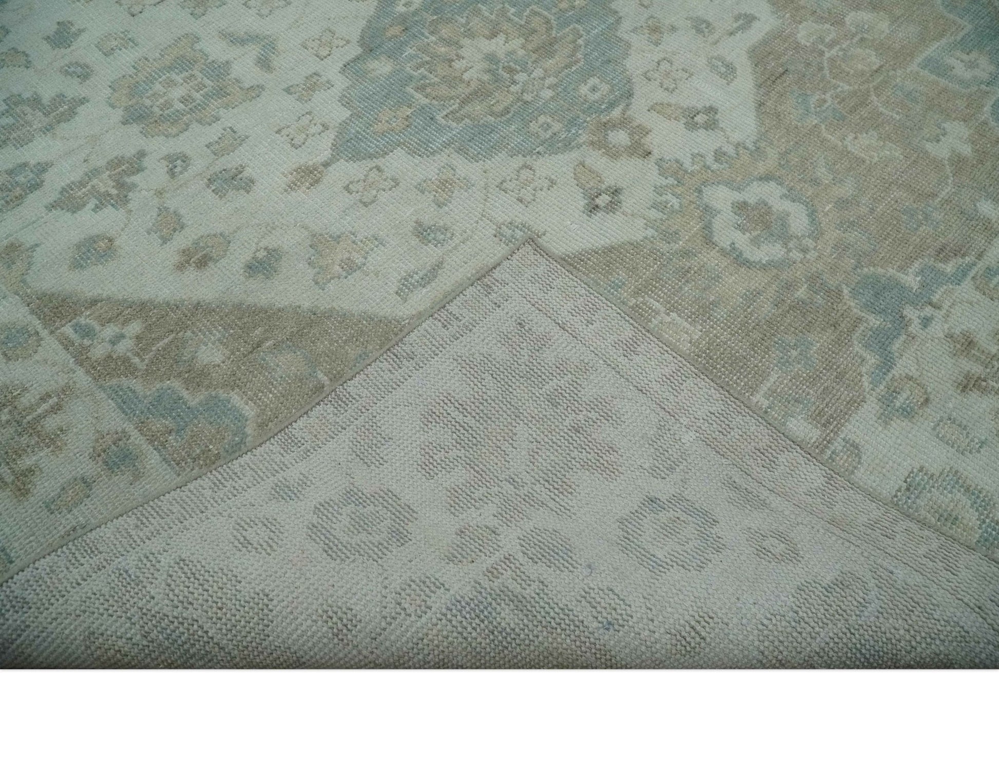 Antique Design Medallion Earthy Ivory and Camel 8x10 wool Area Rug - Marsh and Manor Collective