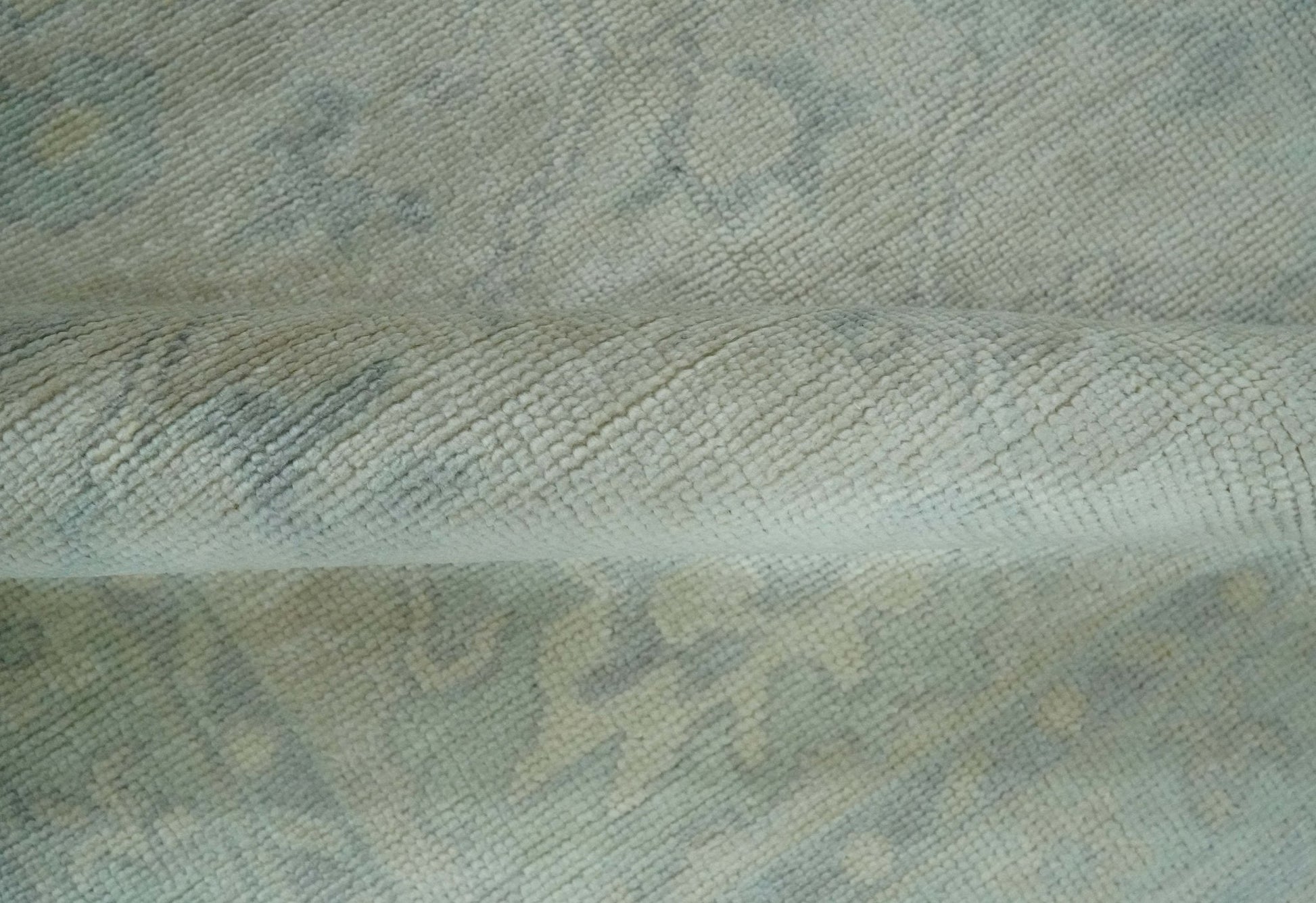 Antique Finish Silver, Gray and Charcoal Hand Knotted Oriental Oushak 8x10 wool Area Rug - Marsh and Manor Collective