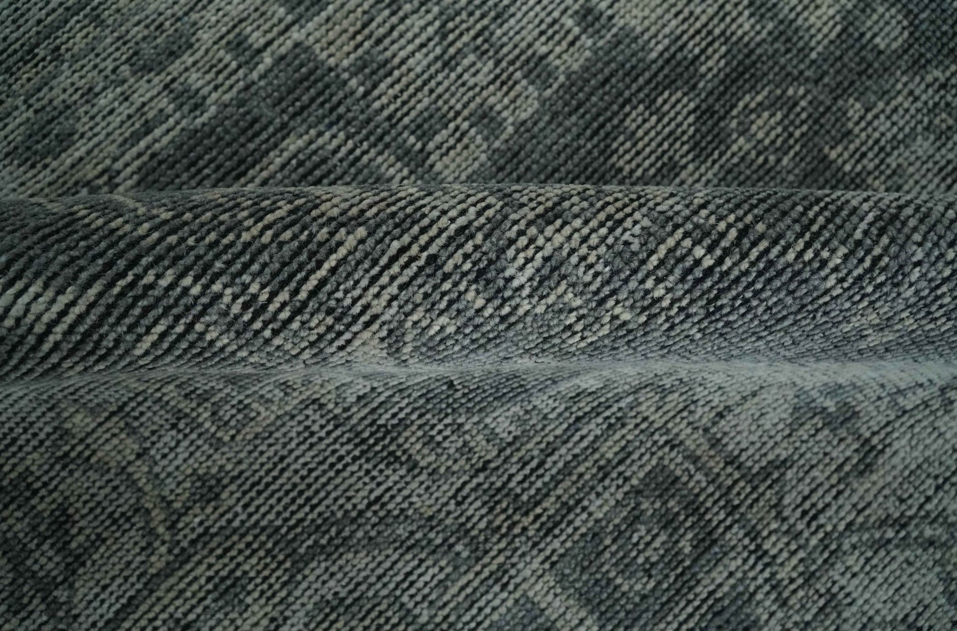 Antique Style Charcoal and Silver Traditional Heriz Medallion 8x10 wool Area Rug - Marsh and Manor Collective