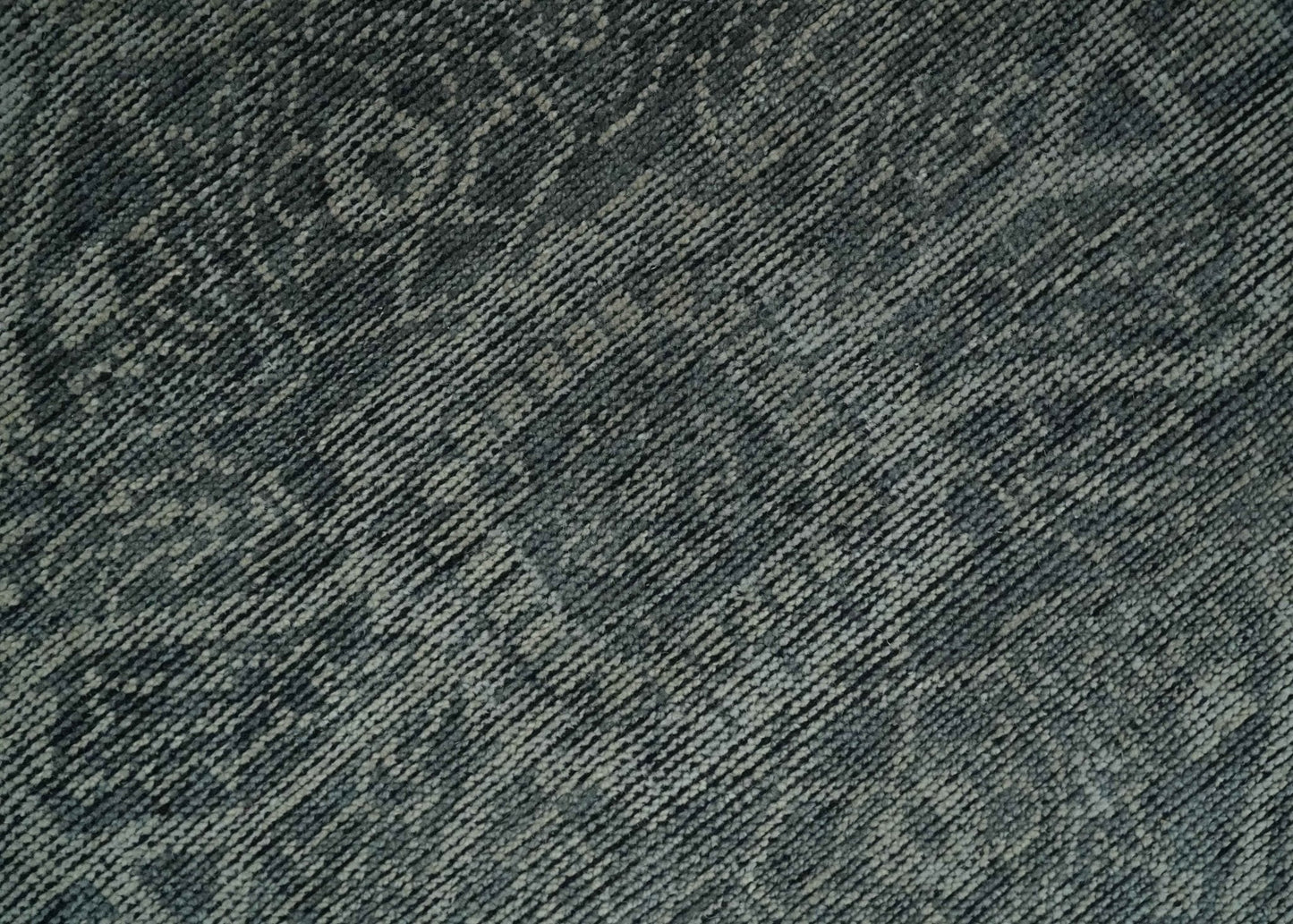 Antique Style Charcoal and Silver Traditional Heriz Medallion 8x10 wool Area Rug - Marsh and Manor Collective