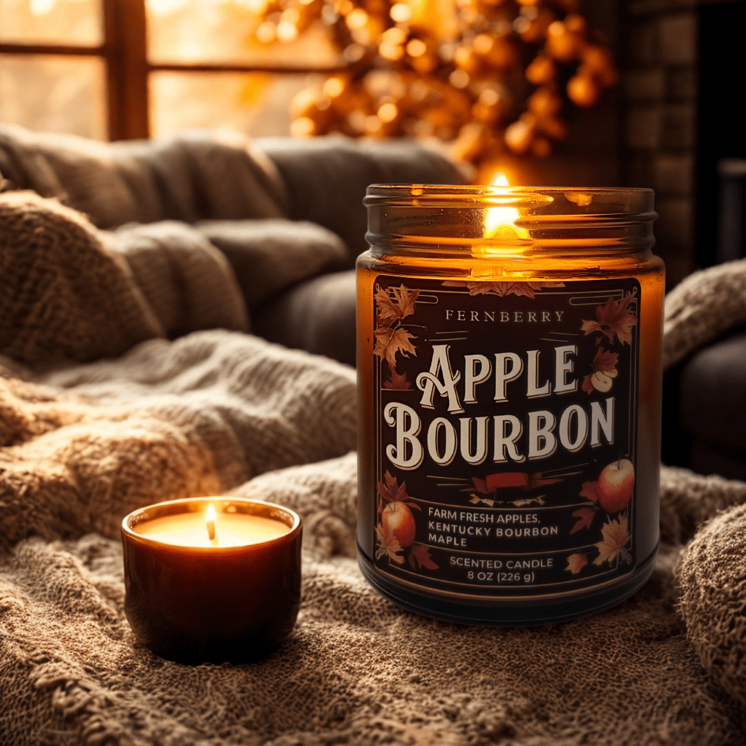 Apple Bourbon Wood Wick Candle | Fall Collection - Marsh and Manor Collective