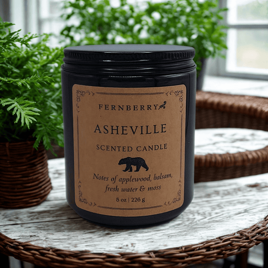 Asheville - 8oz Wood Wick Candle - Marsh and Manor Collective