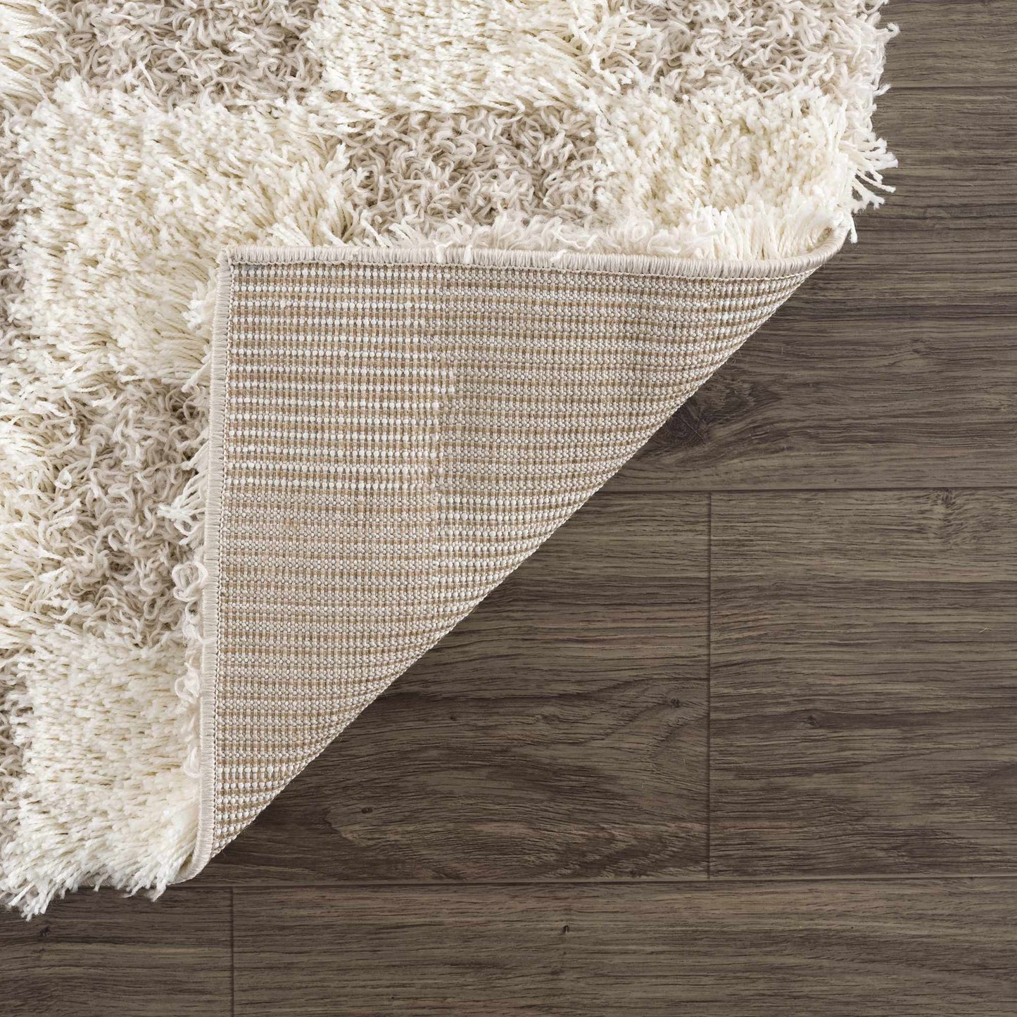 Atira Light Brown Checkered Area Rug - Marsh and Manor Collective