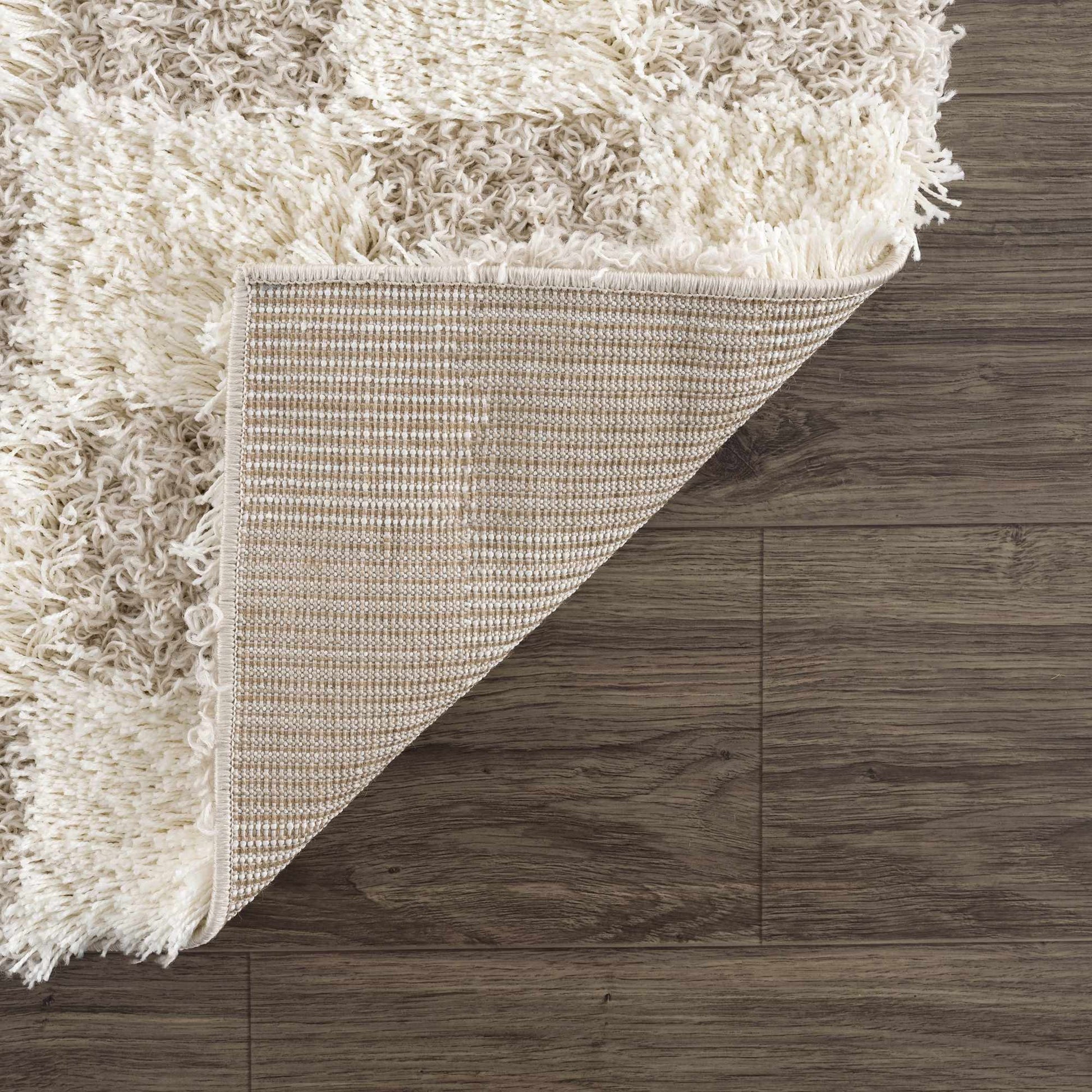 Atira Light Brown Checkered Area Rug - Marsh and Manor Collective