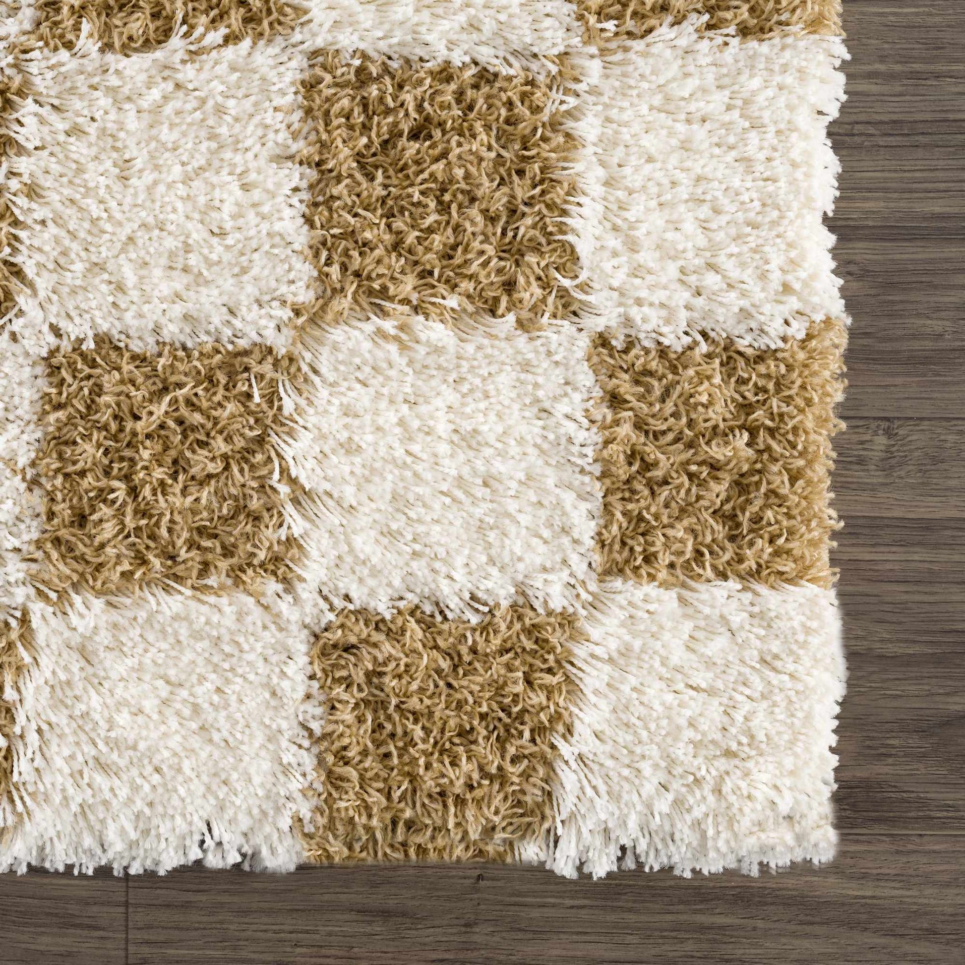 Atira Mustard Checkered Area Rug - Marsh and Manor Collective