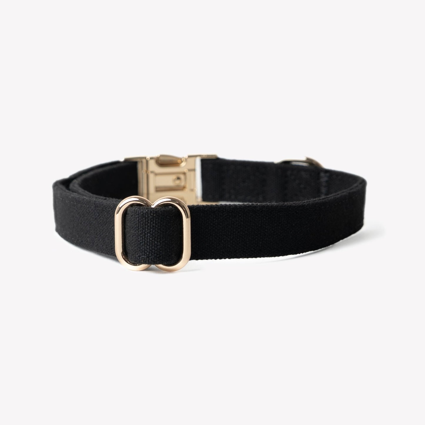 'Black' - Canvas Dog Collar - Marsh and Manor Collective