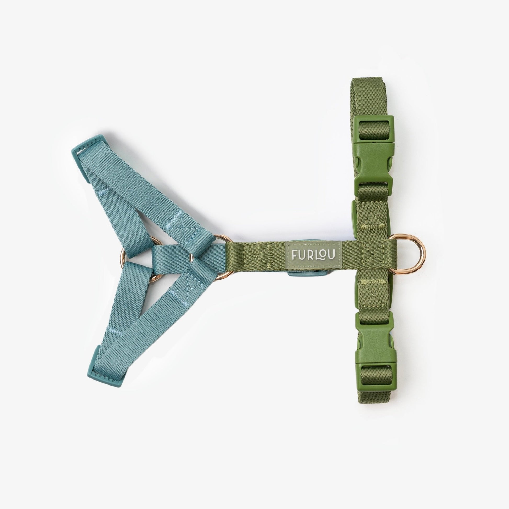 Blue and Green - Dog Harness - Marsh and Manor Collective