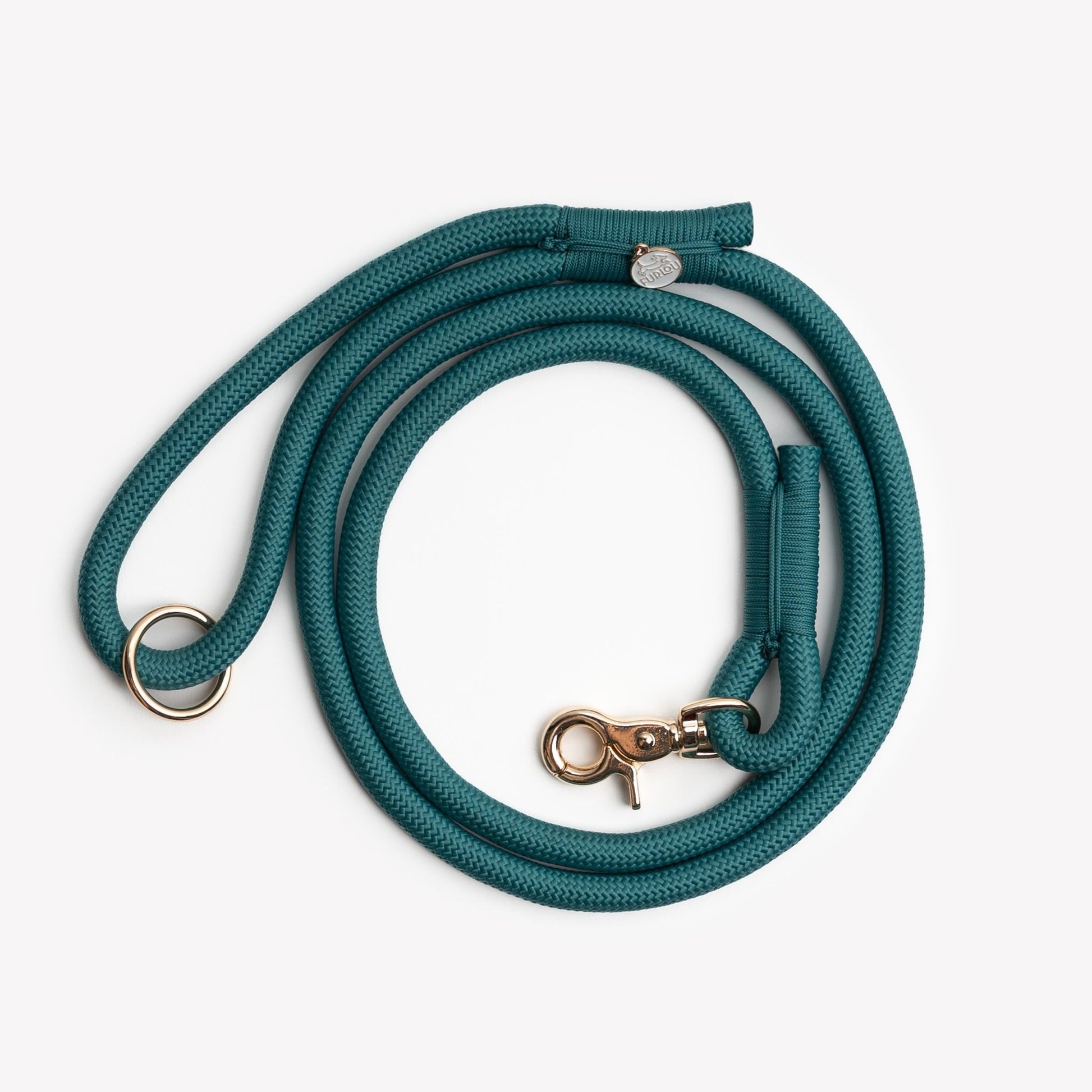 'Blue' - Braided Rope Leash - Marsh and Manor Collective