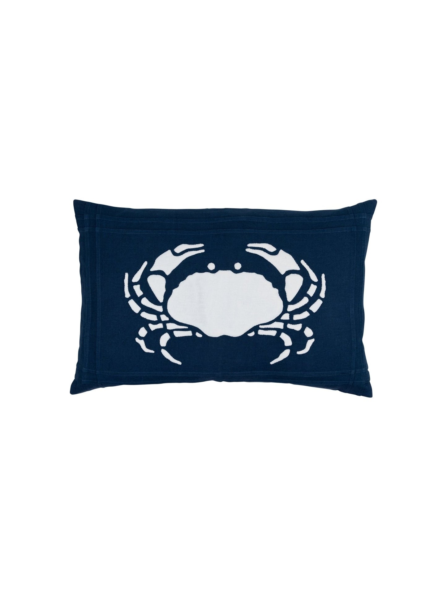 Blue Crab Linen Pillow - Marsh and Manor Collective