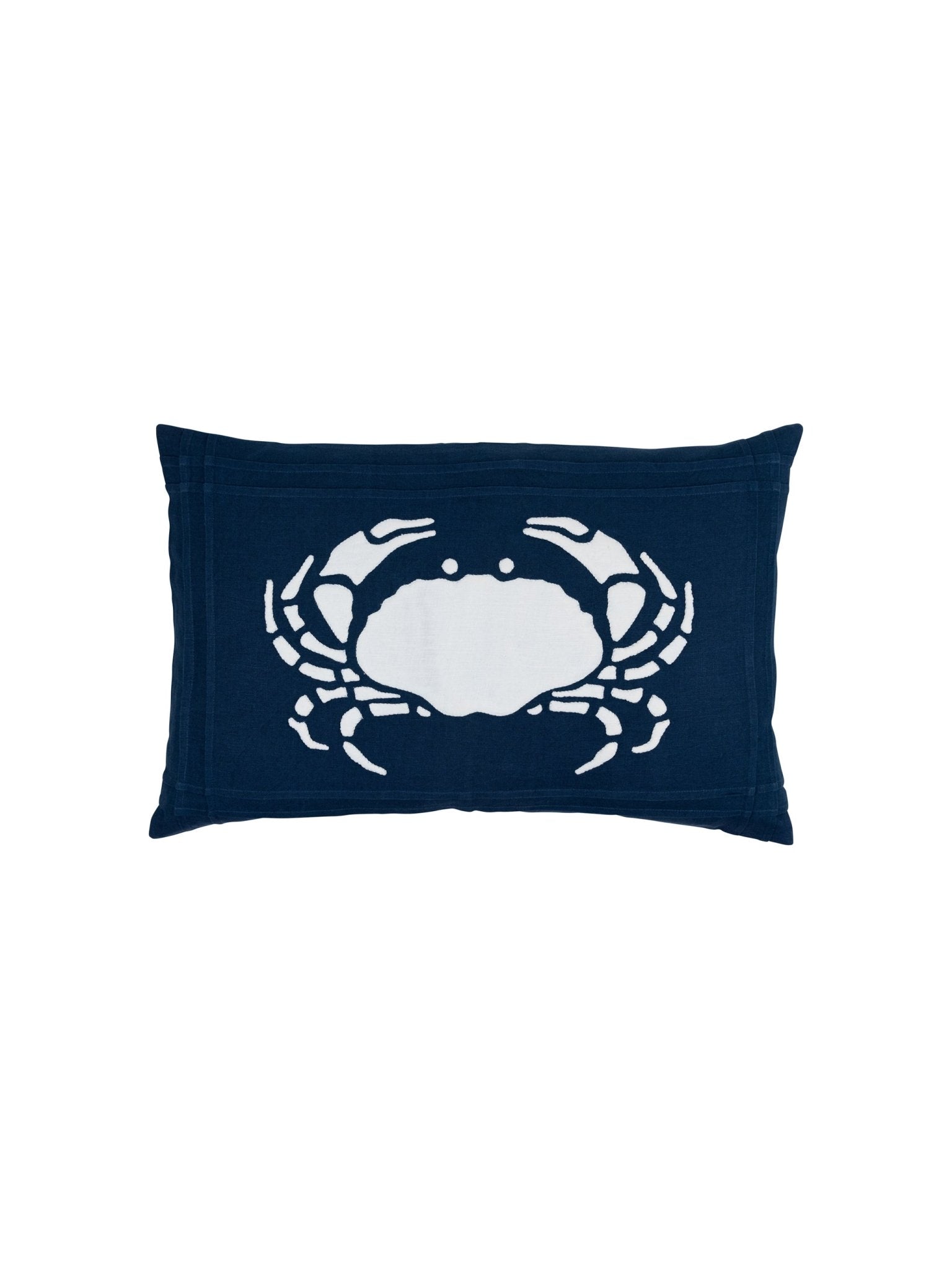 Blue Crab Linen Pillow - Marsh and Manor Collective