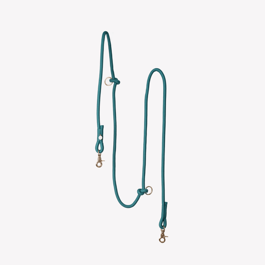 'Blue' - Hands Free Braided Leash - Marsh and Manor Collective