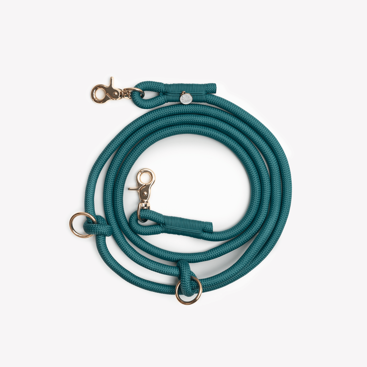 'Blue' - Hands Free Braided Leash - Marsh and Manor Collective