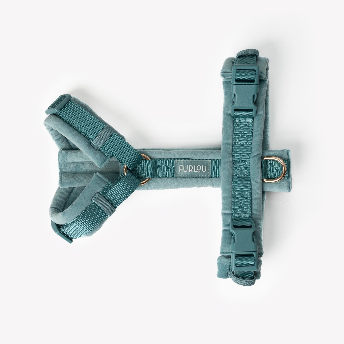 Blue - Velvet Dog Harness - Marsh and Manor Collective