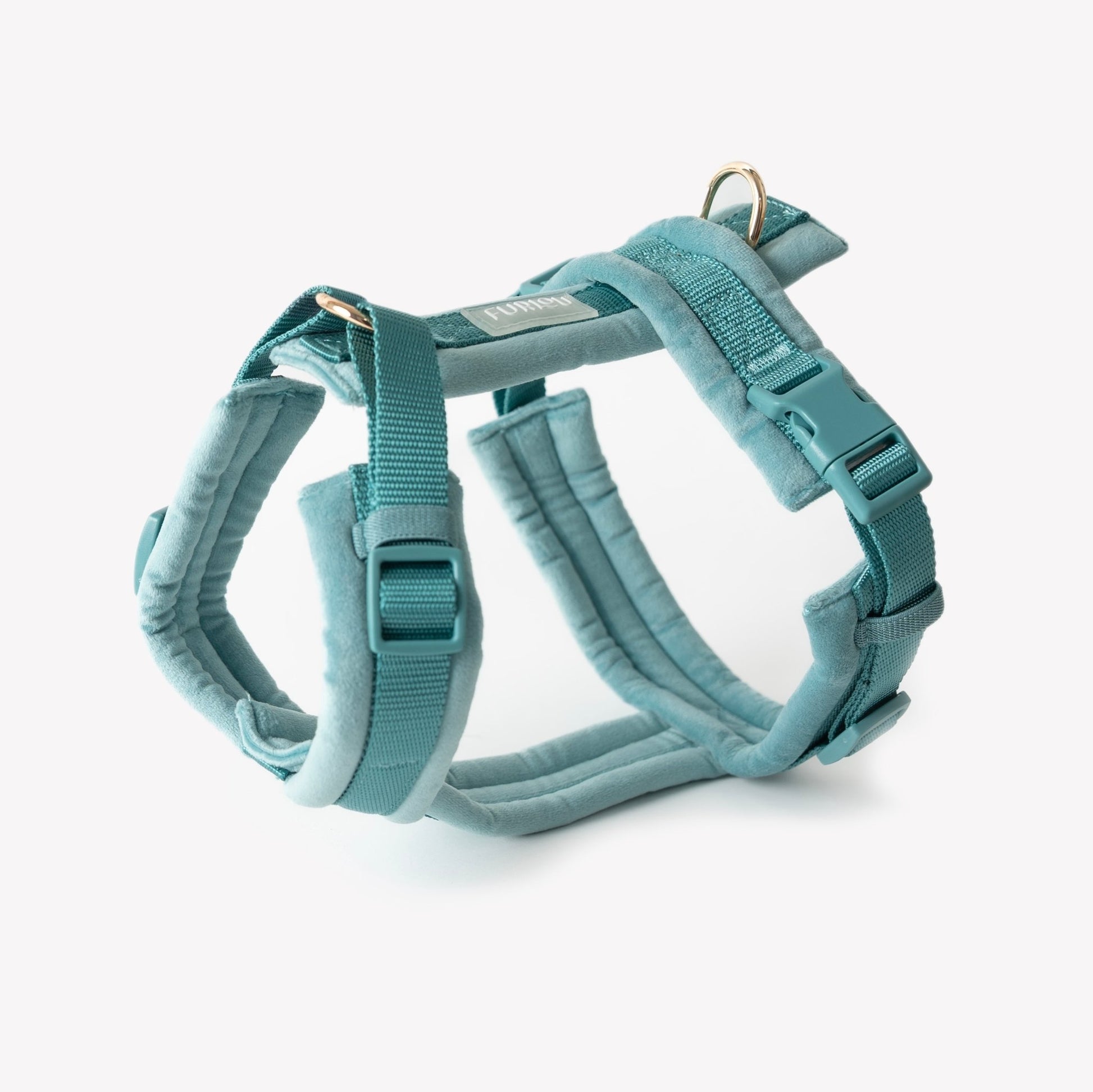Blue - Velvet Dog Harness - Marsh and Manor Collective