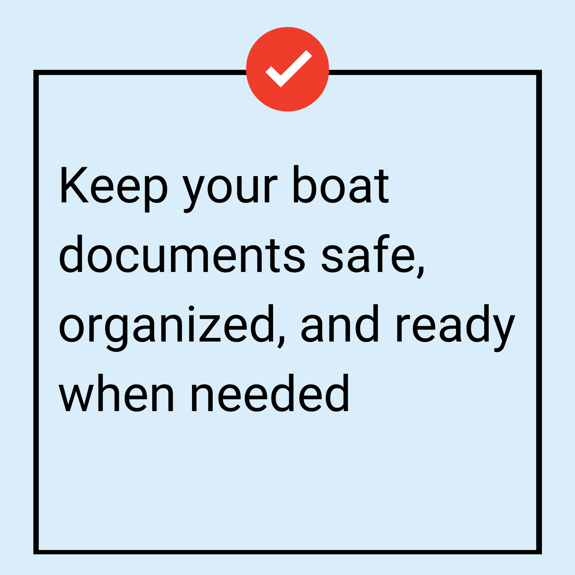 Boat Documents Organizer - Marsh and Manor Collective