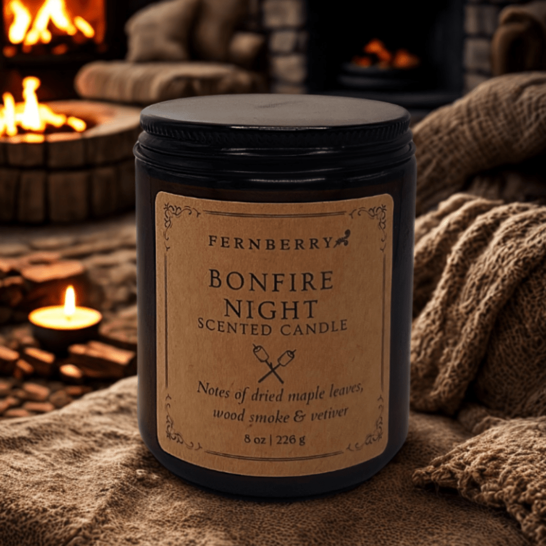 Bonfire Night - 8oz Wood Wick Candle - Marsh and Manor Collective