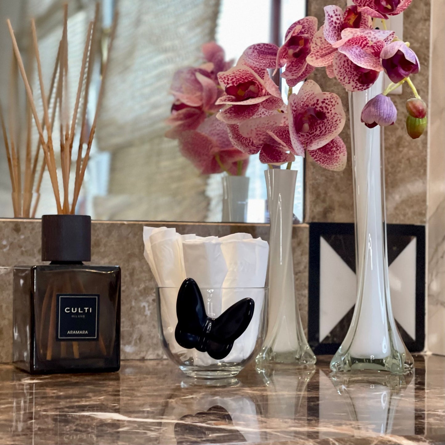 Butterfly Bowl in Black - Marsh and Manor Collective