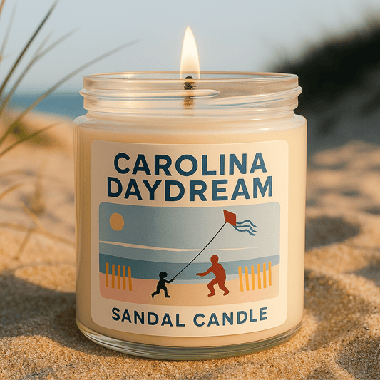 Carolina Daydream – Scented Candle, 9 oz Jar, Sage, Lemongrass & Mahogany - Marsh and Manor Collective