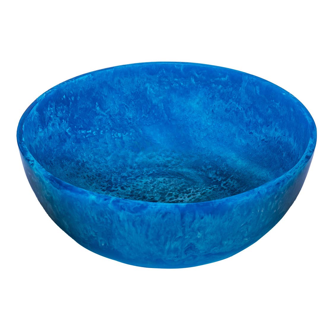 Radiant Resin 12" Salad Bowl - Blue