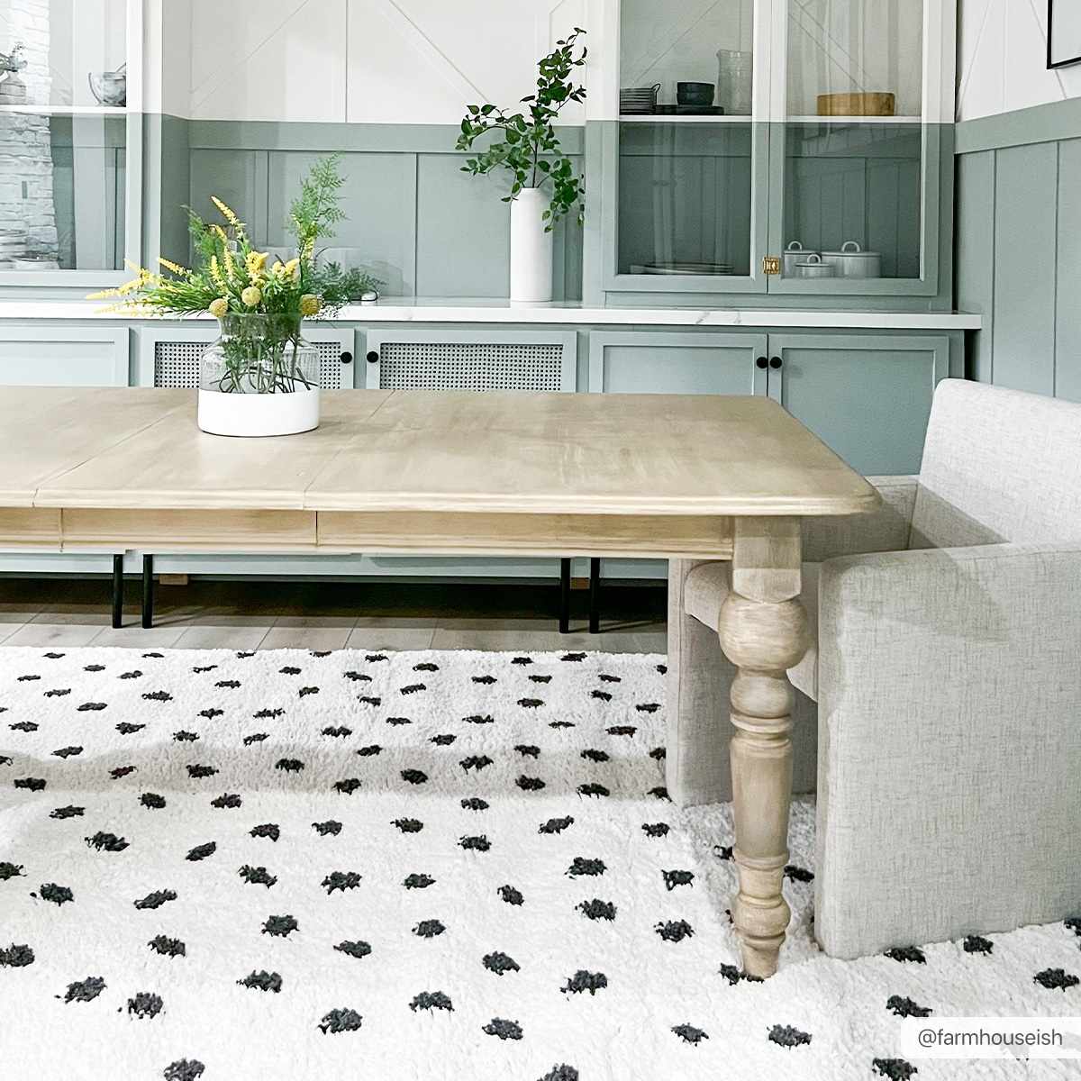 Chaia Dotted Black & White Plush Rug - Marsh and Manor Collective
