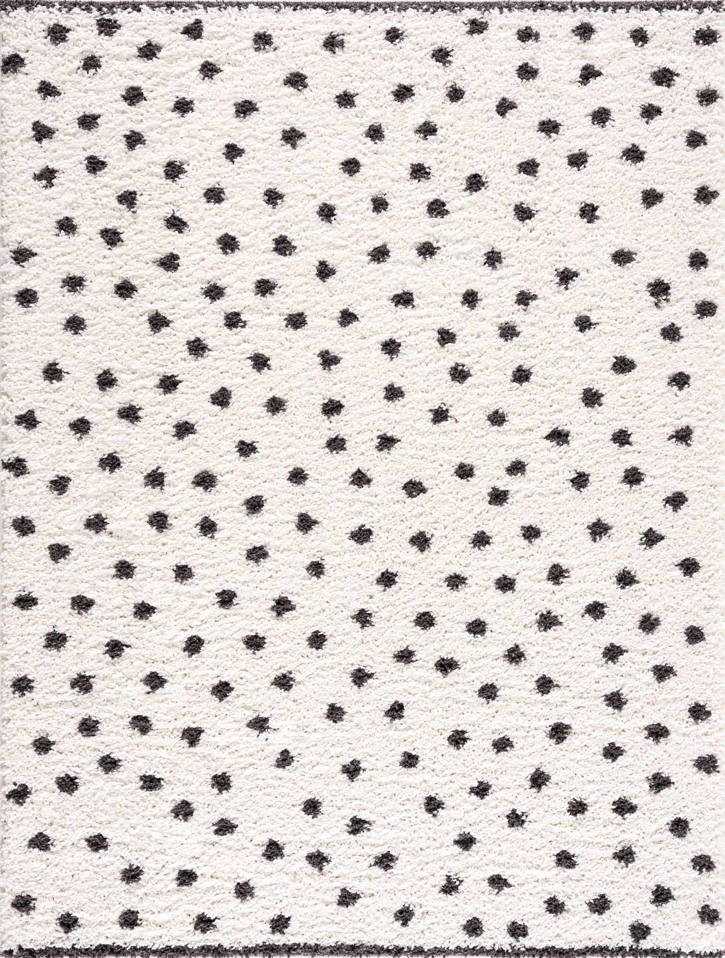 Chaia Dotted Black & White Plush Rug - Marsh and Manor Collective