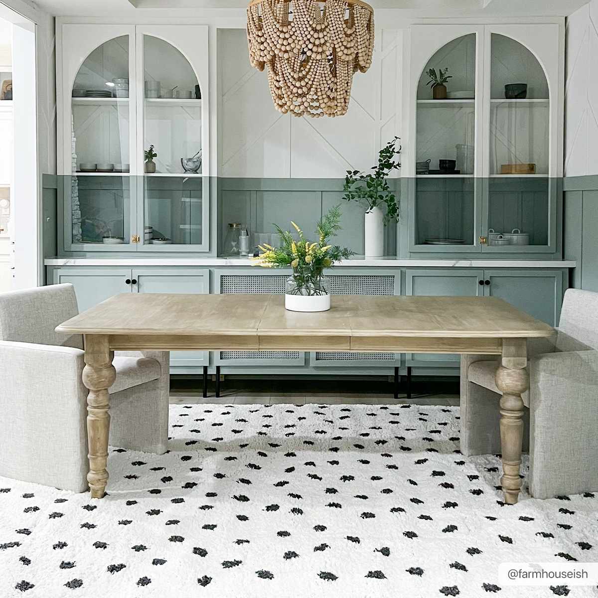 Chaia Dotted Black & White Plush Rug - Marsh and Manor Collective