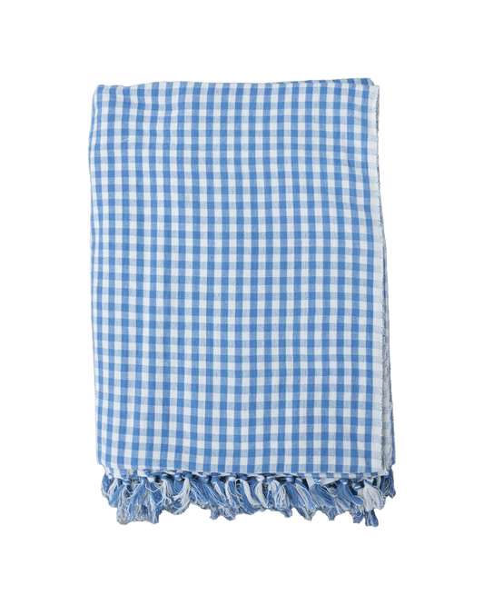 Chambray Gingham Tablecloth - Marsh and Manor Collective