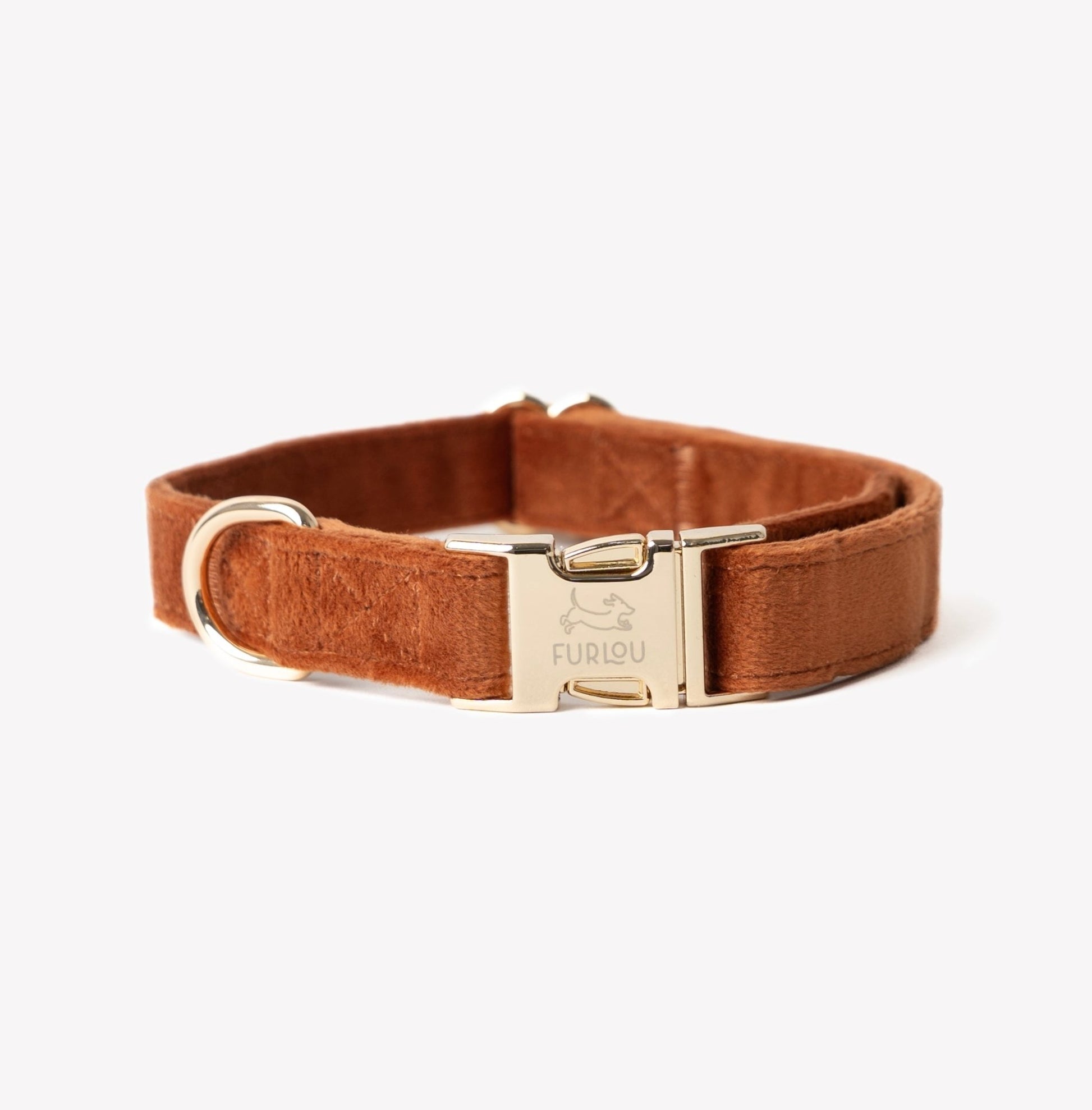 'Clay' - Velvet Dog Collar - Marsh and Manor Collective