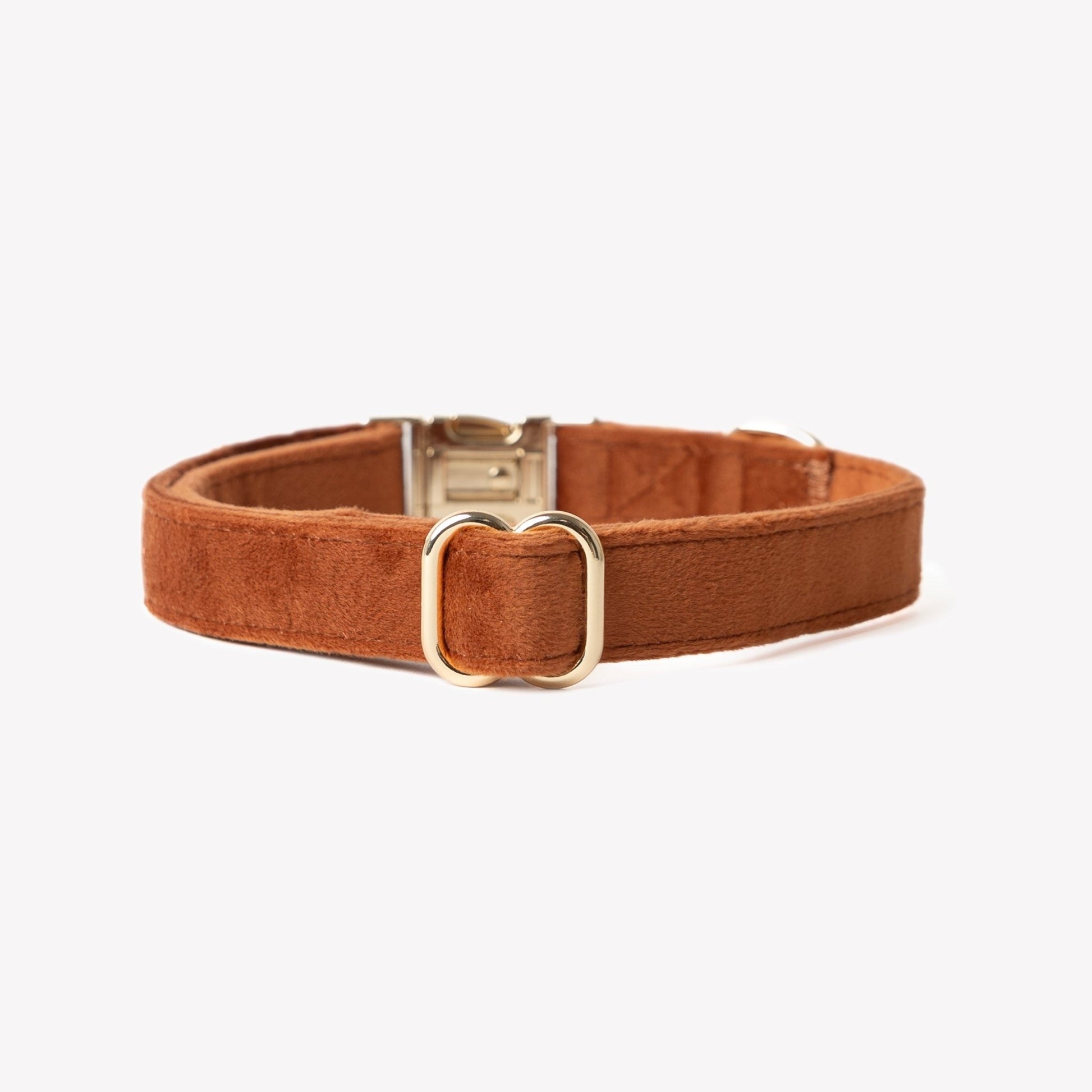 'Clay' - Velvet Dog Collar - Marsh and Manor Collective