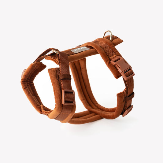 Clay - Velvet Dog Harness - Marsh and Manor Collective