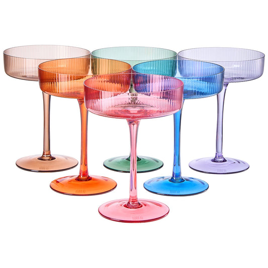 Como Spring Coupe Cocktail Glassware, Set of 6 - Marsh and Manor Collective