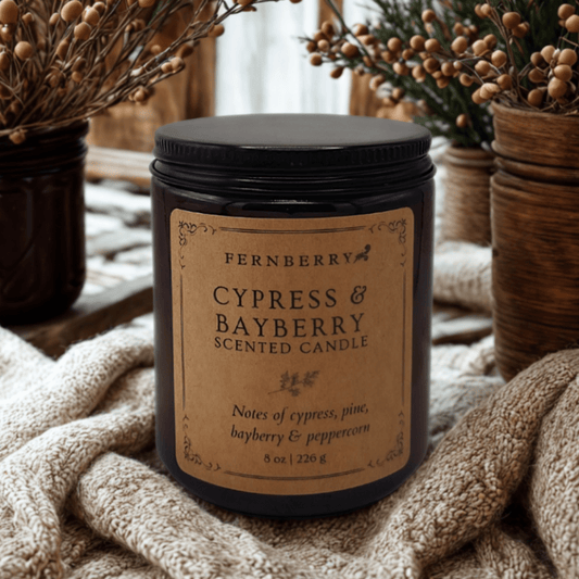 Cypress & Bayberry - 8oz Wood Wick Candle - Marsh and Manor Collective
