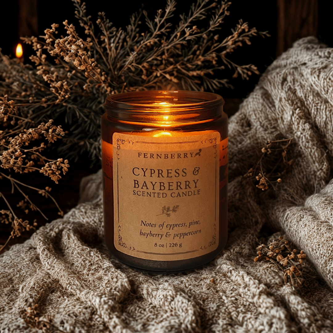 Cypress & Bayberry - 8oz Wood Wick Candle - Marsh and Manor Collective
