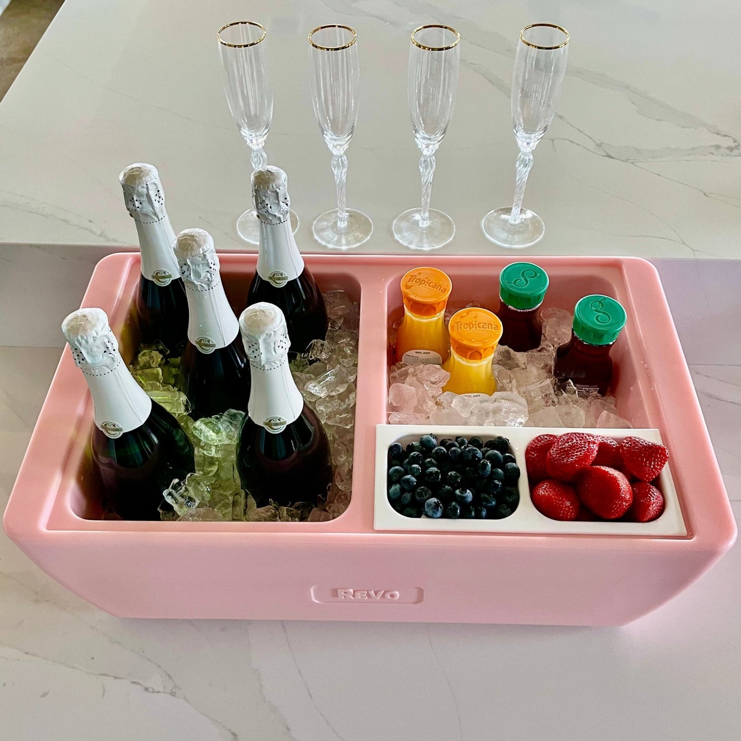 Dubler Party Cooler™ | Pink Coral - Marsh and Manor Collective