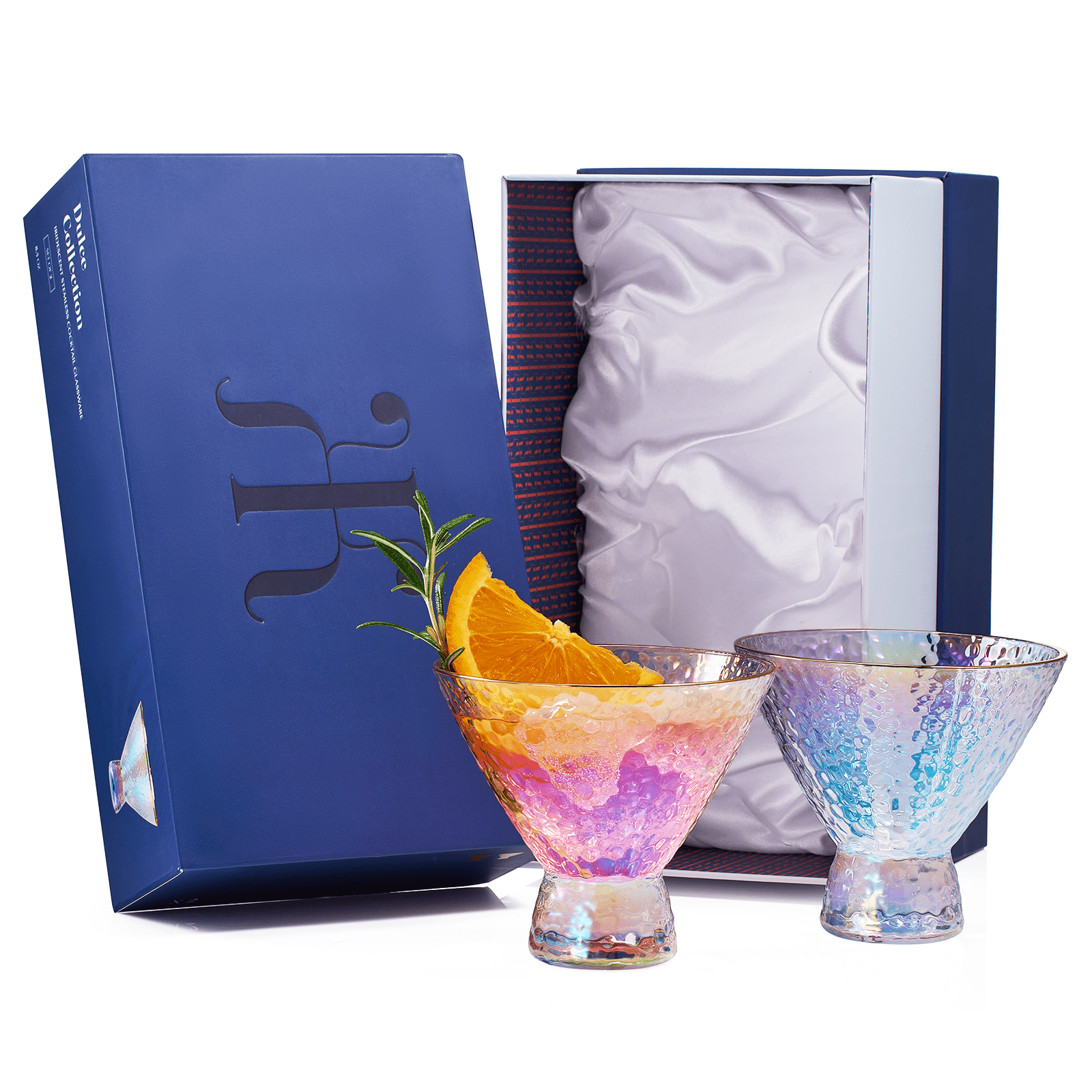 Dulce Martini Cocktail Glassware, Set of 2 - Marsh and Manor Collective