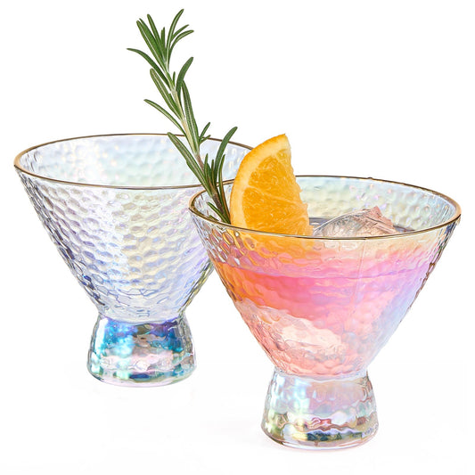 Dulce Martini Cocktail Glassware, Set of 2 - Marsh and Manor Collective