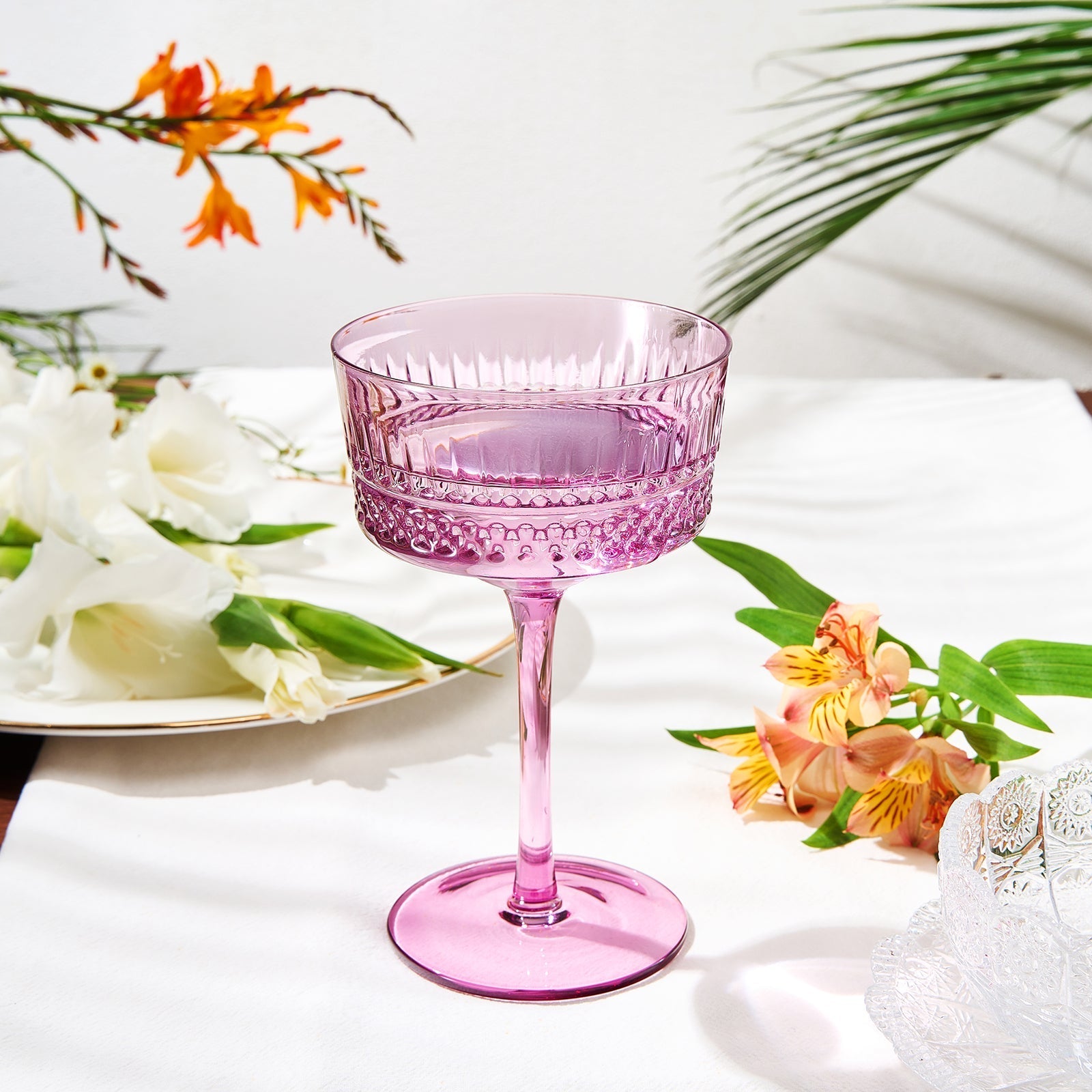 Duomo Champagne Coupe Cocktail Glassware, Set of 6 - Marsh and Manor Collective
