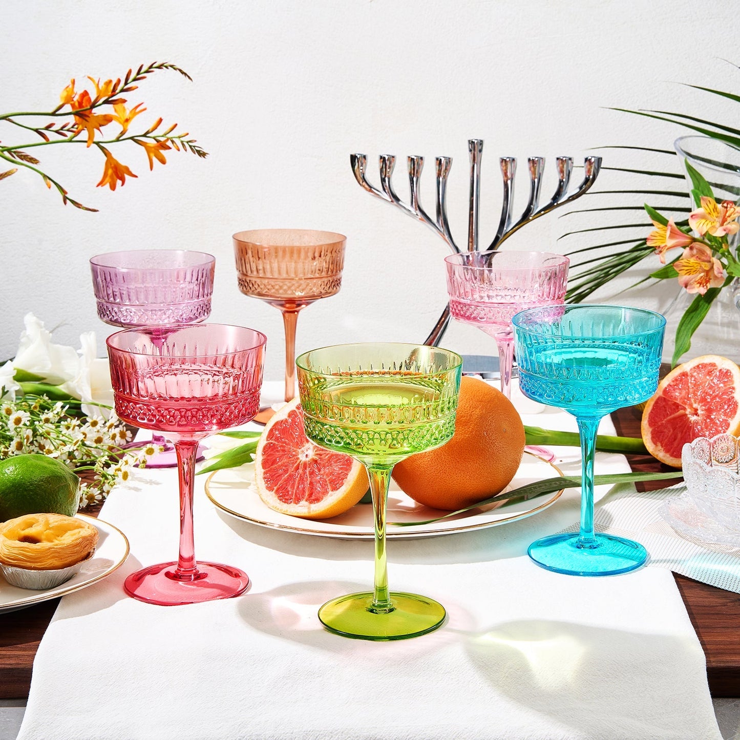 Duomo Champagne Coupe Cocktail Glassware, Set of 6 - Marsh and Manor Collective
