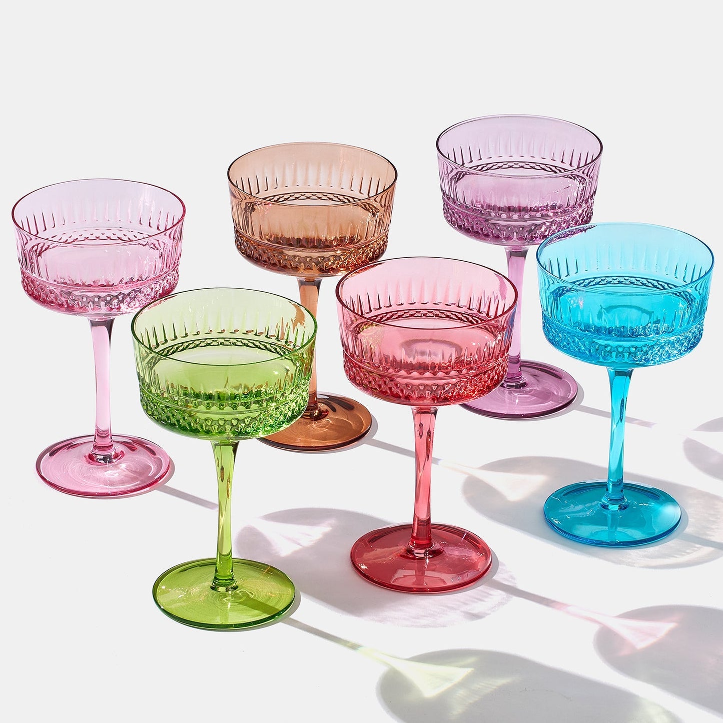 Duomo Champagne Coupe Cocktail Glassware, Set of 6 - Marsh and Manor Collective