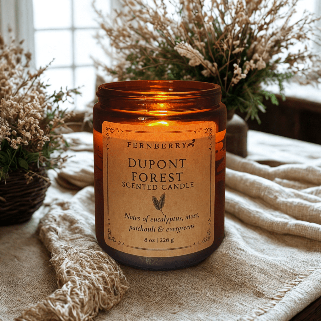 DuPont Forest - 8oz Wood Wick Candle - Marsh and Manor Collective