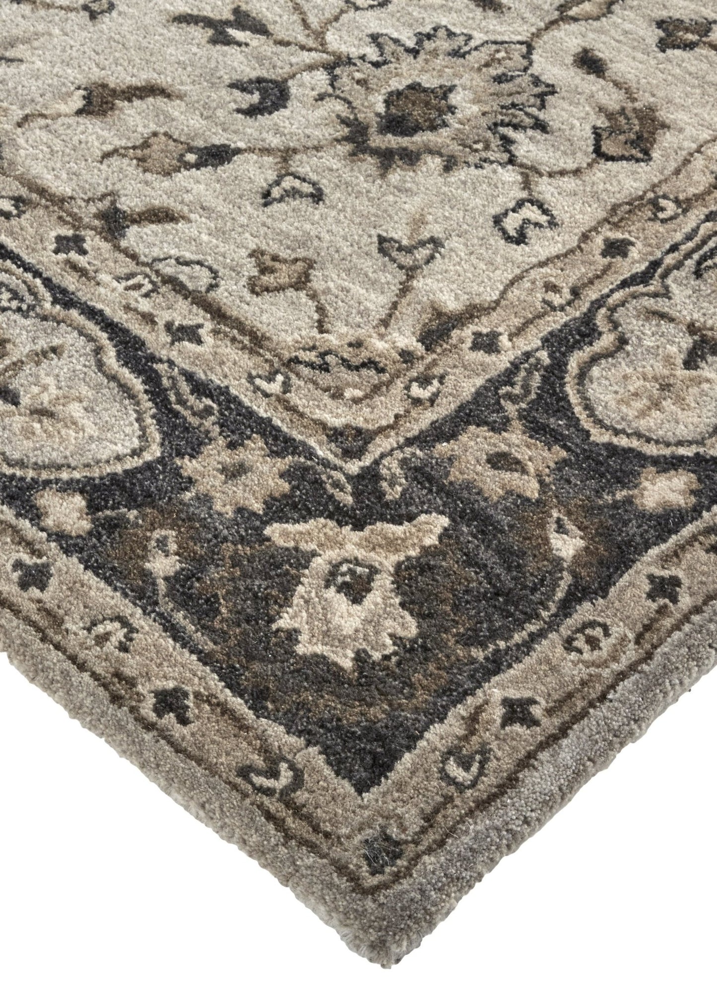 Eaton Traditional Oriental - Gray/Ivory/Taupe Area Rug - Marsh and Manor Collective