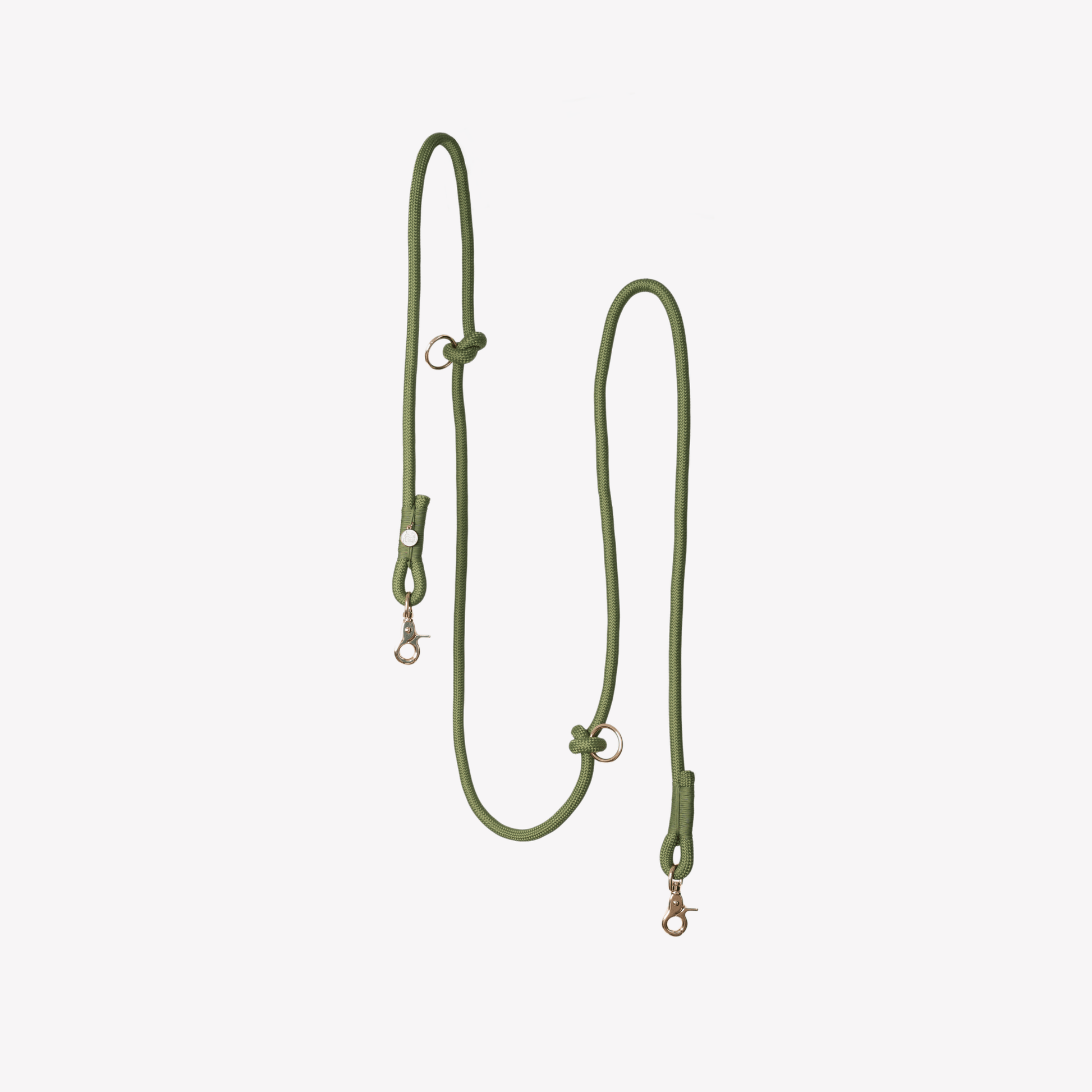 'Green' - Hands Free Braided Leash - Marsh and Manor Collective