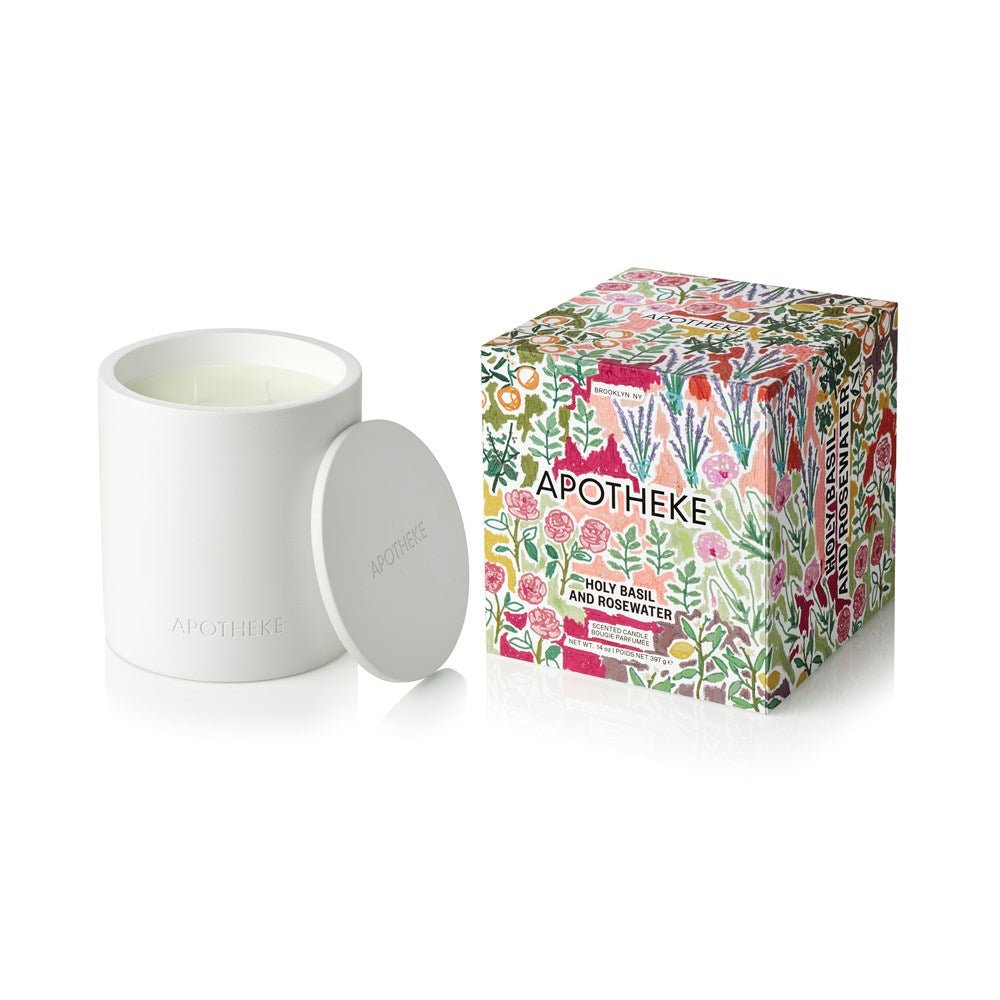 Holy Basil and Rosewater 2 - Wick Candle - Marsh and Manor Collective