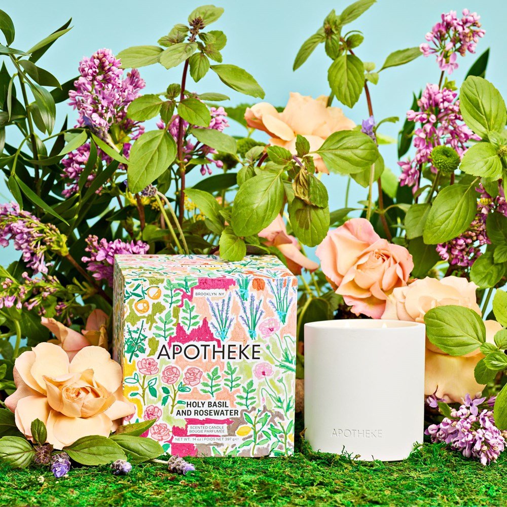 Holy Basil and Rosewater 2 - Wick Candle - Marsh and Manor Collective