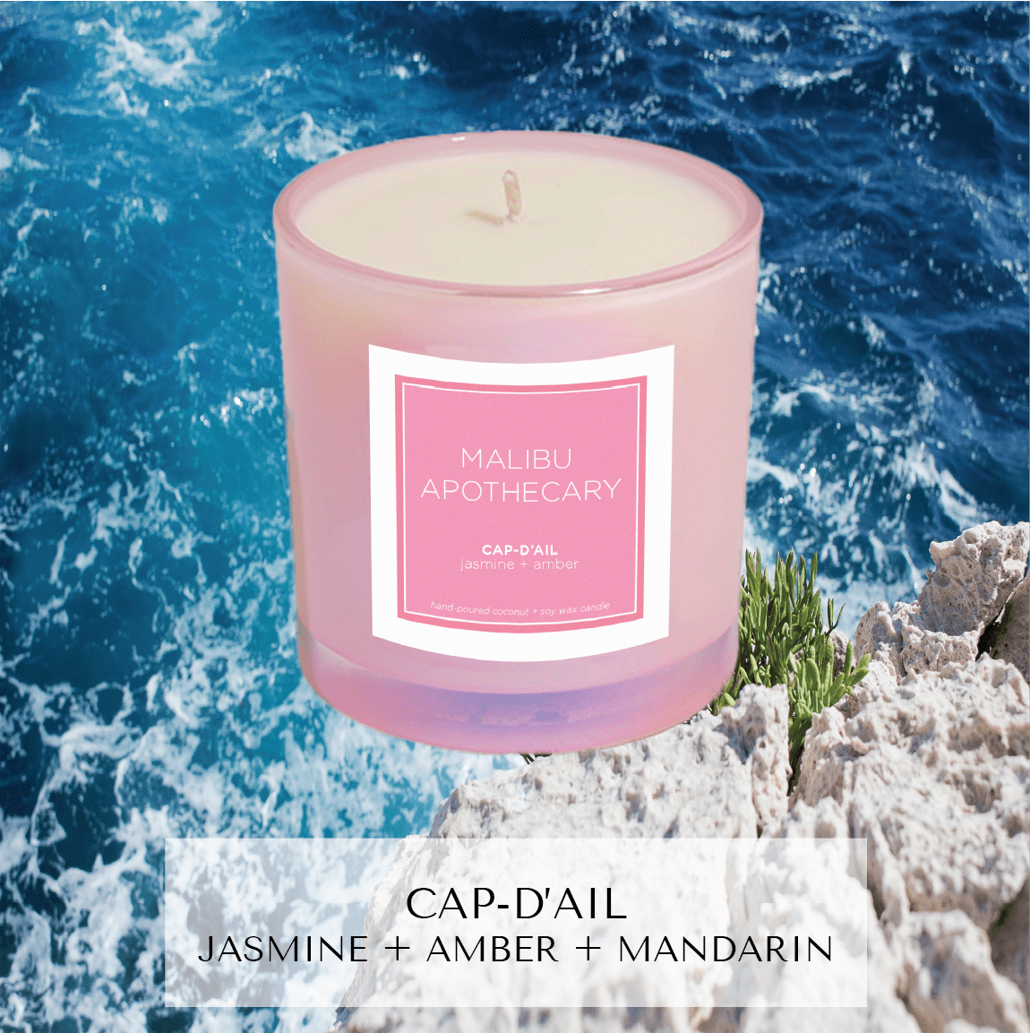 Iridescent Pink Candle - Marsh and Manor Collective
