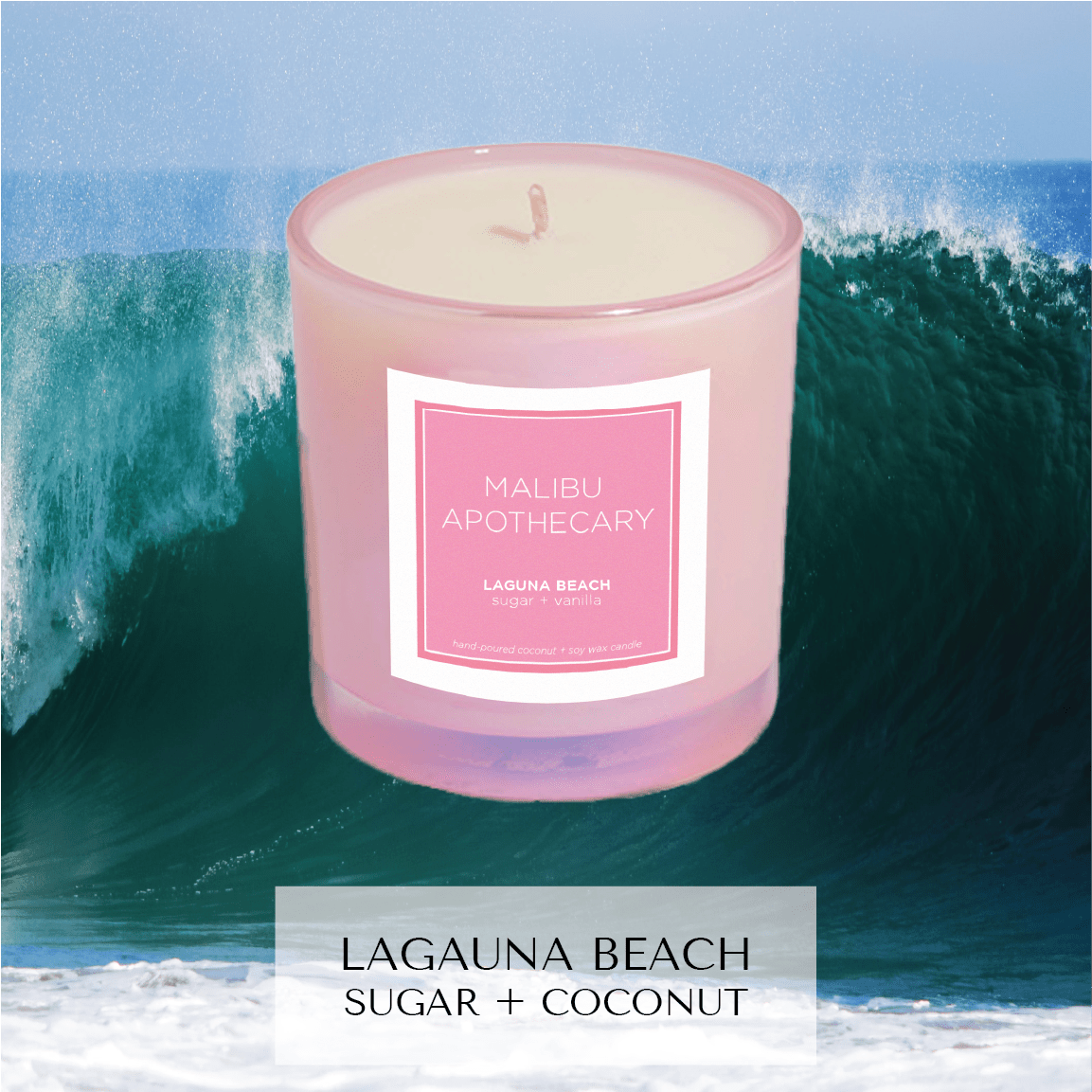 Iridescent Pink Candle - Marsh and Manor Collective