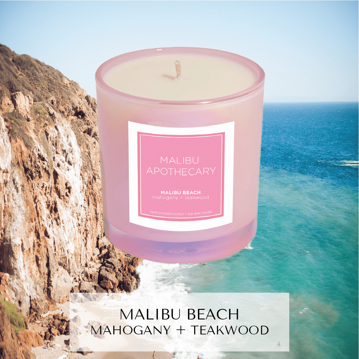 Iridescent Pink Candle - Marsh and Manor Collective