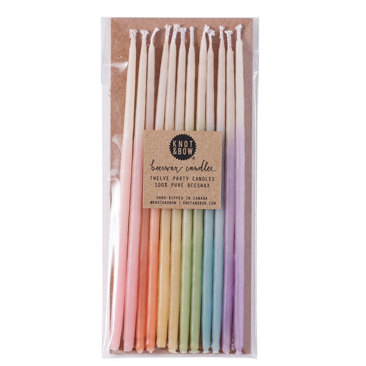 Knot & Bow Assorted Beeswax Party Candles - Marsh and Manor Collective