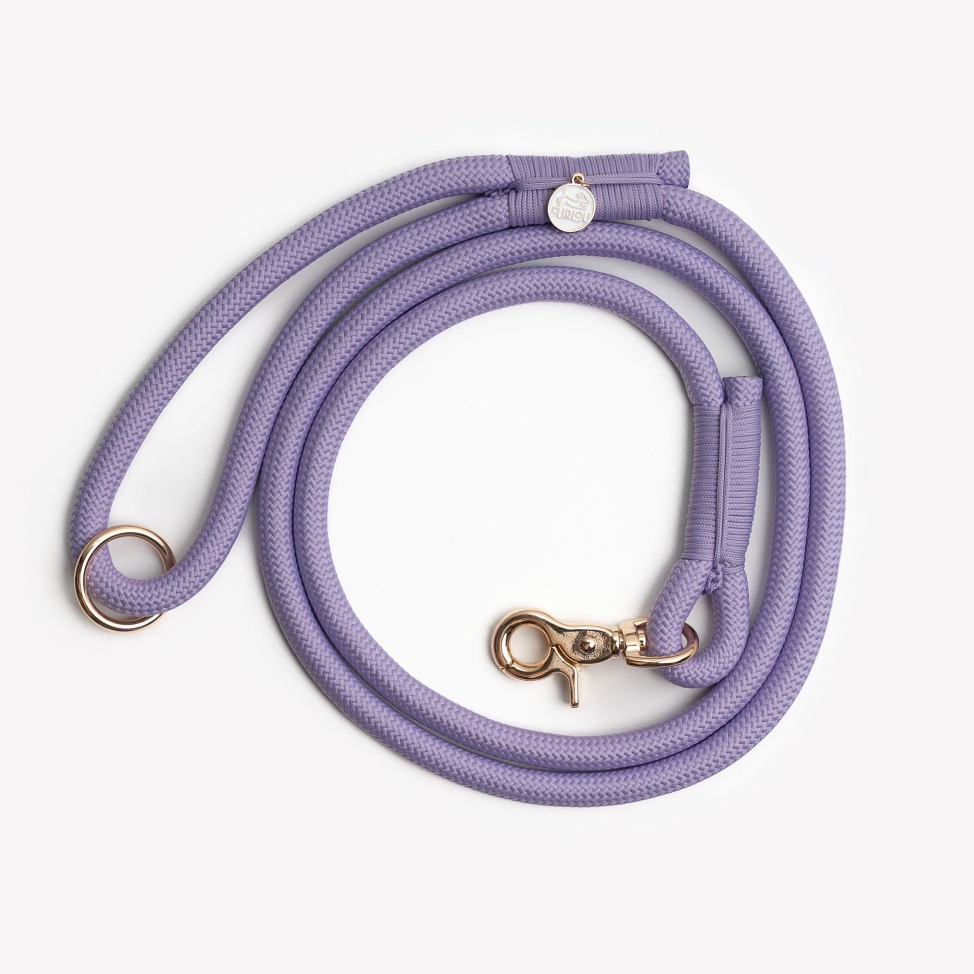 'Lavender' - Braided Rope Leash - Marsh and Manor Collective