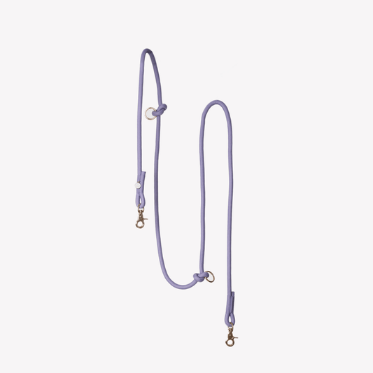 'Lavender' - Hands Free Braided Leash - Marsh and Manor Collective